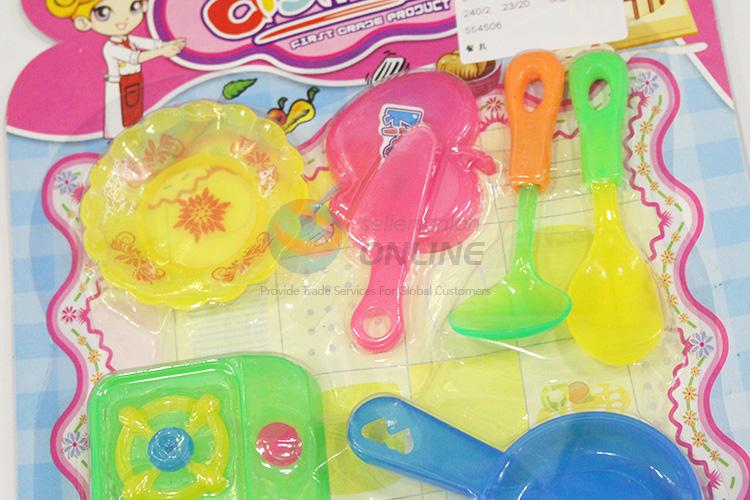 Customized wholesale plastic kitchenware set toy