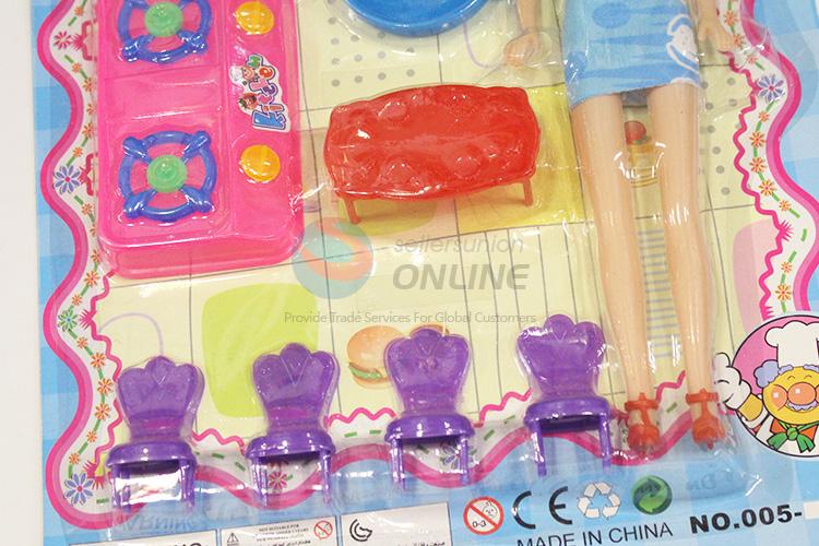 Factory supply plastic kitchenware set toy