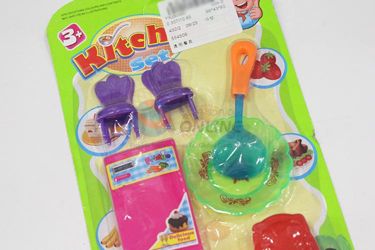 Factory sales plastic kitchenware set toy