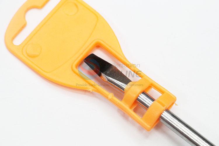 Simple Style Steel Slottted Screwdriver with Protective Cover