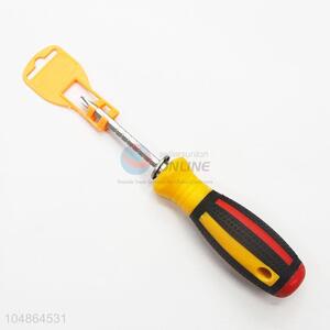 China Factory Plastic Handle Retractable Dual-purpose Screwdrivers with Protective Cover