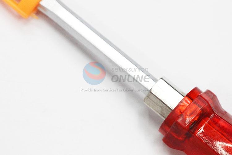 Plastic Handle Slottted Screwdriver with Protective Cover