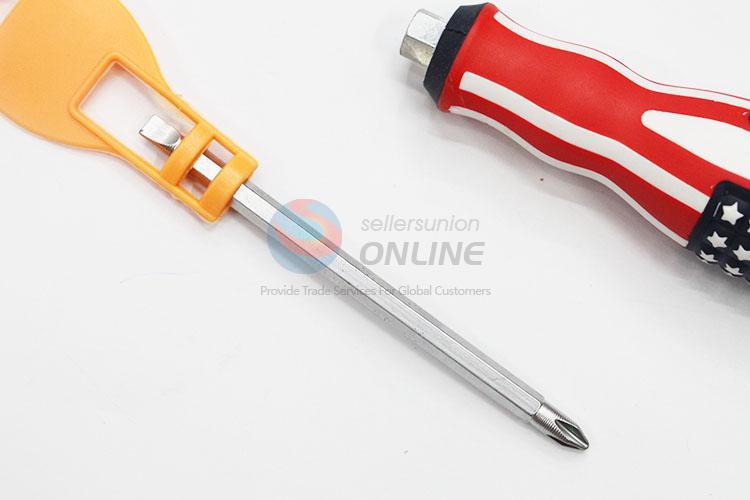 Multi-Function Dual-purpose Steel Screwdriver with Protective Cover Hand Tools