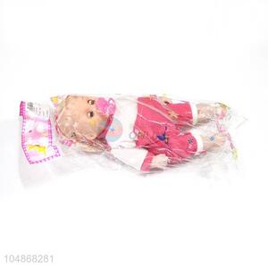 High quality plastic baby doll with pacifier