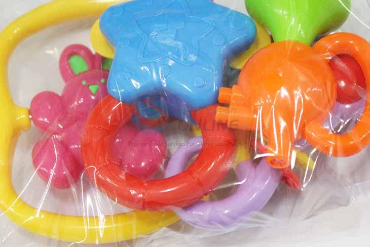 Durable Cartoon Plastic Fun Baby Rattle Toys