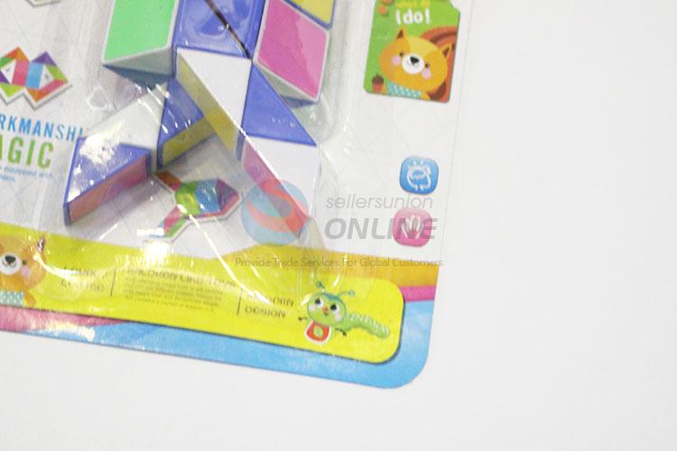 Fashionable Colorful Cute Educational Speed Rocket Shaped Toys Twist Cube Puzzle Toys