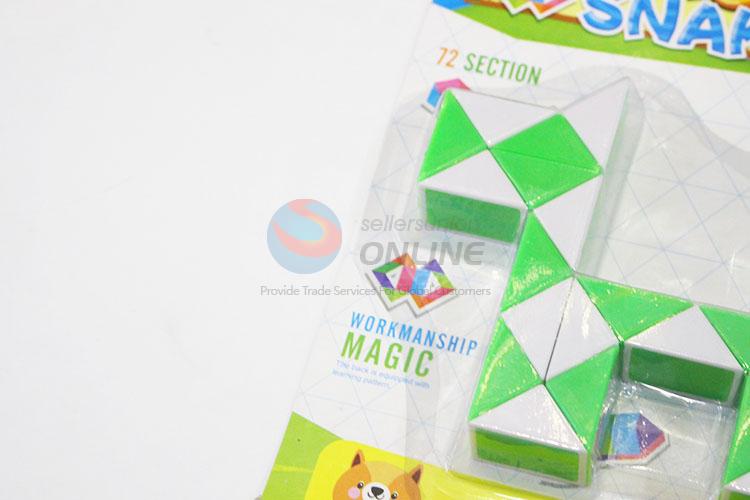 Wholesale Nice Green and White Color Educational Speed Magic Dog Toys Twist Cube Puzzle Toys