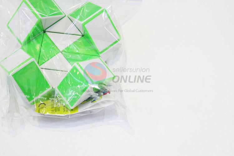 Nice Design Green and White Color Educational Speed Magic Toys Twist Cube Puzzle Toys