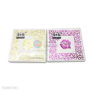 Two Colors Flowers Paper Napkin Rose Festive & Party Napkins Decoration