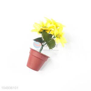 Cute Design Wedding Decorative Simulation Artificial Flowers Small Potted Plant