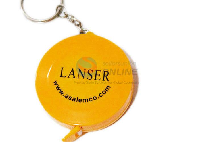 Wholesale Custom Orange Color Measure Tape Promotion Gift Tape With Key Ring