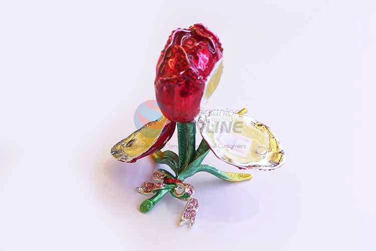 Unique Design Rose Shape Trinket Jewelry Packaging Jewelry Box