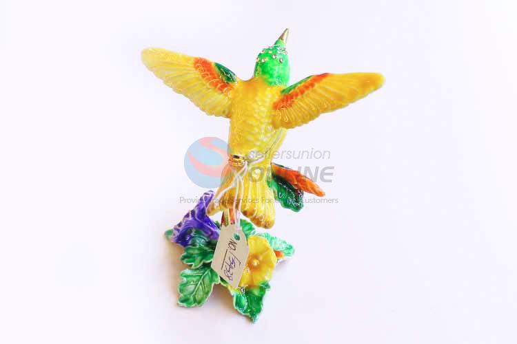 Made In China Wholesale Cute Bird Metal Alloy Jewelry Trinket Box