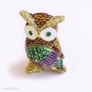 Competitive Price Cartoon Owl Jewelry Box Small Jewelry Storage Box