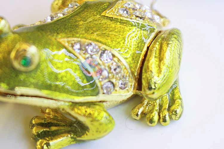 Low Price Frog Shape Trinket Box Animal Boxes For Jewelry