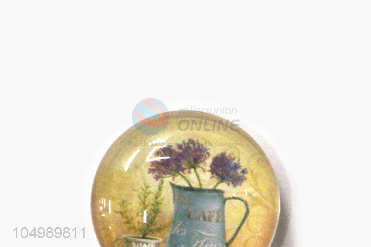 Manufacturer directly supply round epoxy fridge magnet for decoration