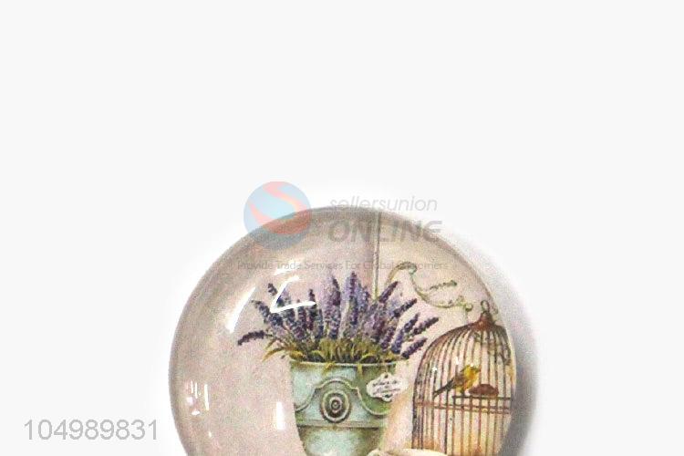 Wholesale cheap home deco round epoxy fridge magnet