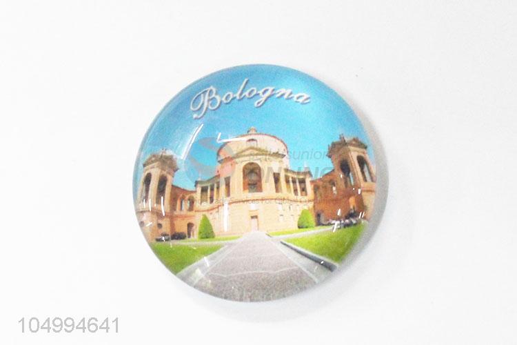 High sales round fashion epoxy fridge magnet