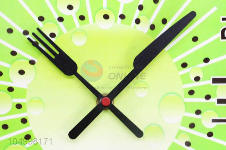 Factory Sale Recycle Round Shaped Fruit Printed Wall Clock