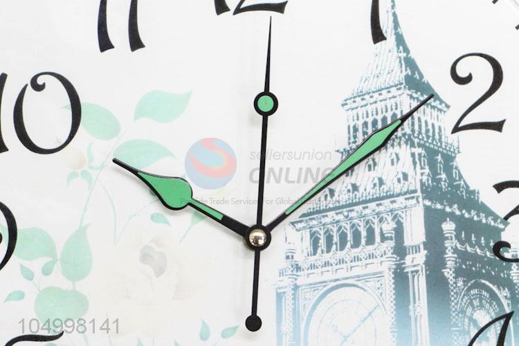 Factory Sales Reusable Round Shaped Wall Clock Large Mute Quartz Wall Clocks