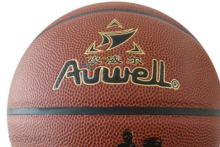 Promotional standard size 7 pu basketball