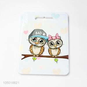 Premium quality rectangle ceramic cup mat cup coster with owl pattern