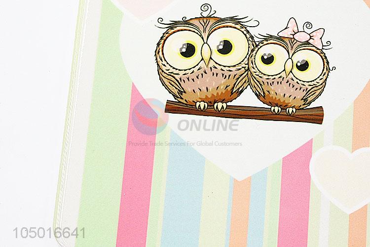 New arrival rectangle ceramic cup mat cup coster with owl pattern