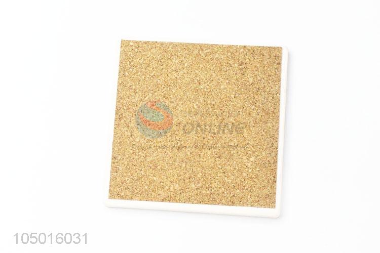 Factory directly sell square ceramic coffee cup mat