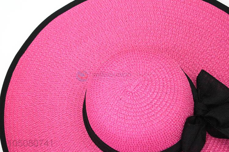 Good Factory Price Women Straw Hat Foldable Sunscreen Beach Cap