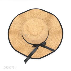 Direct Price Womens Fashion Summer Straw Hat Sun Hat Folding Travel Beach Cap