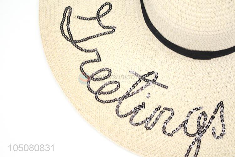 Wholesale Cheap Ladies Summer Beach Sun Hat Straw Cap