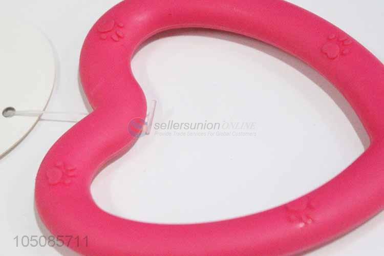 Wholesale new style heart shape dog chew toy