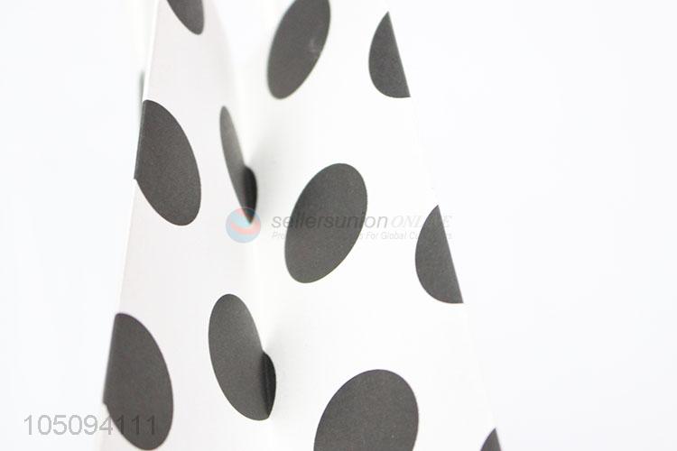 Newest Simple Style Colorful Dotted Paper Packaging Bag Art Paper Gift Bag