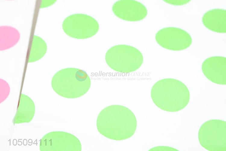Newest Simple Style Colorful Dotted Paper Packaging Bag Art Paper Gift Bag