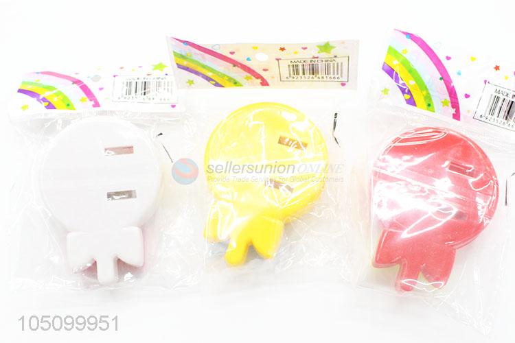 Popular Style Three Colors Lollipop Shaped Pencil Sharpener Cutter Knife Promotional Gift Stationery