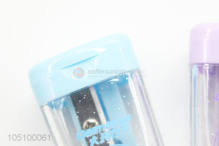 New Arrivals Four Colors Plastic Pencil Sharpener for Students