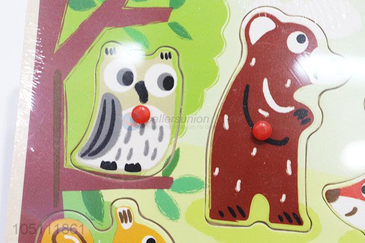 Bottom Prices Wooden Jigsaw forest Animal Early Education Toys