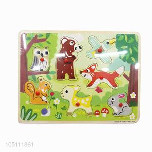 Bottom Prices Wooden Jigsaw forest Animal Early Education Toys