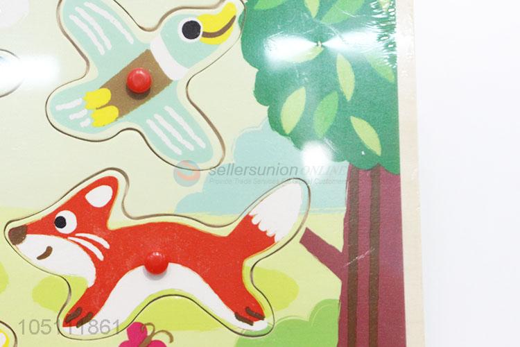 Bottom Prices Wooden Jigsaw forest Animal Early Education Toys