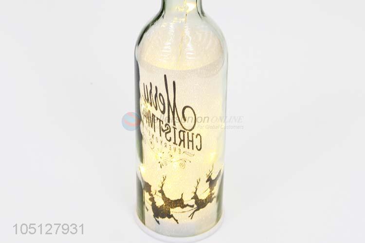 Delicate Design Red Wine Bottle Table LED Battery Lights