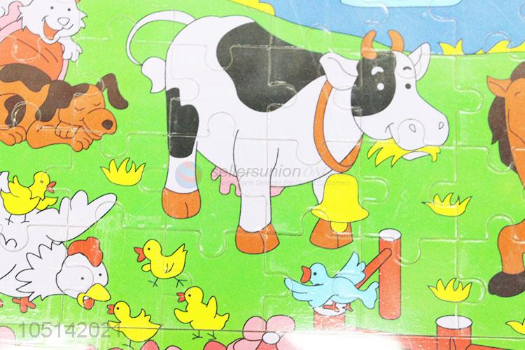 Wholesale Nice 48 Pieces/Set Zoo Animals Jigsaw Puzzles Early Educational Toys