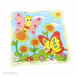 Utility And Durable Cartoon 4 Layers Baby Wooden Puzzle Cute Jigsaw Puzzle