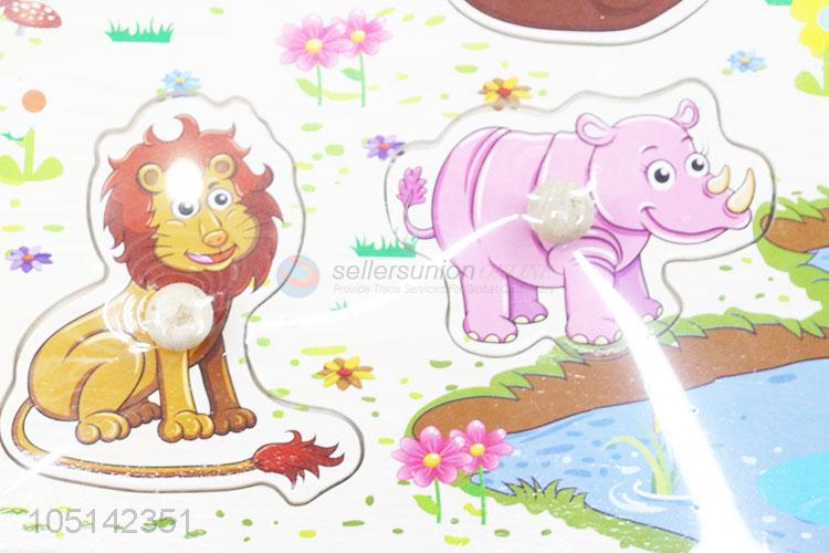 Wholesale Kids Montessori Educational Wooden Cartoon Animal Toys