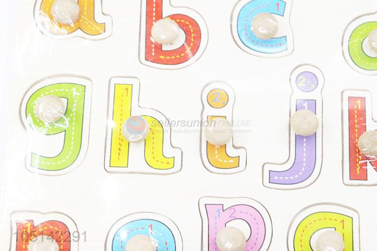 Cute Combination Baby Hand Grasp Wooden Puzzle Toy Alphabet Toys