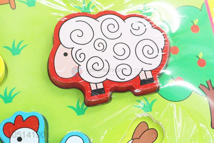 Popular Wholesale Cartoon Animals Game Card Jigsaw Puzzle Educational Baby Toys