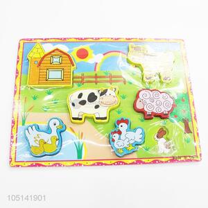 Popular Wholesale Cartoon Animals Game Card Jigsaw Puzzle Educational Baby Toys