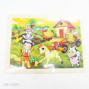 Popular Promotion 40 Pieces/Set Jigsaw Farm Puzzle Children'S Learning Toy