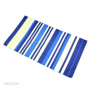 Custom Good Quality Striped Yoga Mat Soft Roundie Picnic Mat