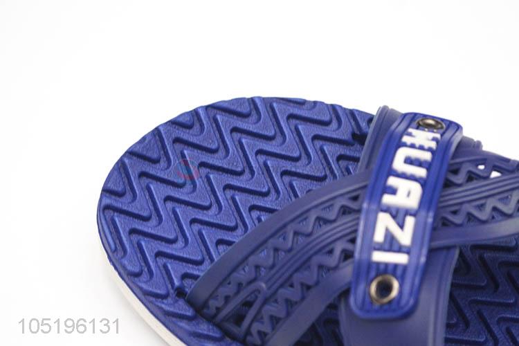 New Products Summer Men Slippers Non-Slip Stripe  Basic Slides