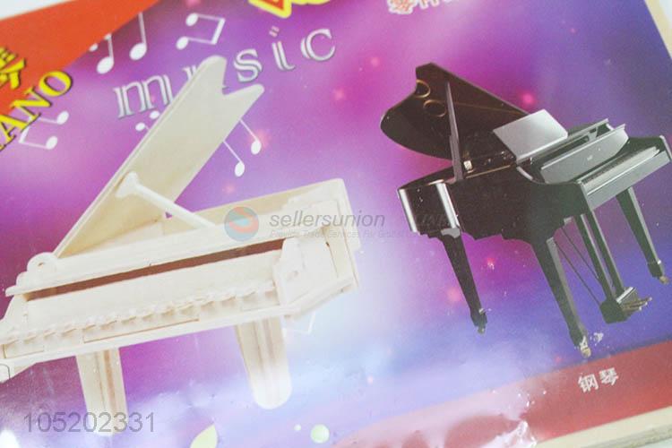 Factory Sales 3D Puzzle Piano Wooden Toy for Children